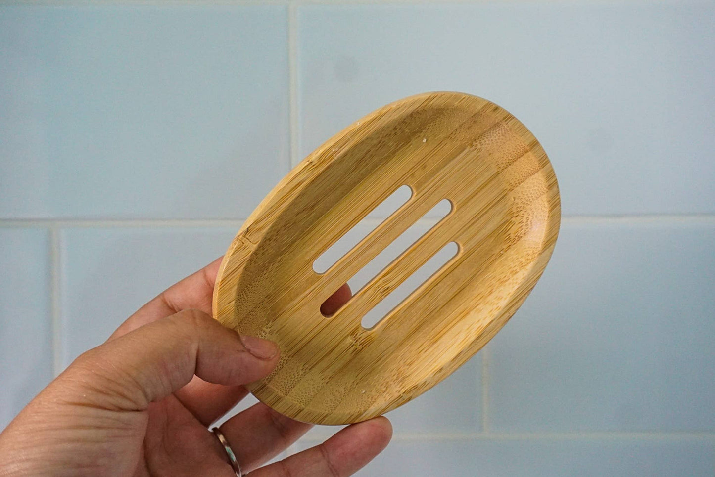 Oval Bamboo Soap Dish