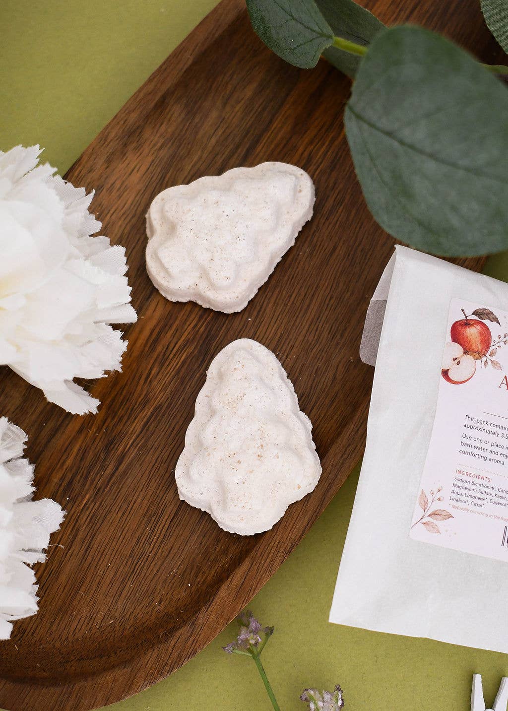 Apple & Cinnamon Bath Bombs | Pack of 3 Mini Trees