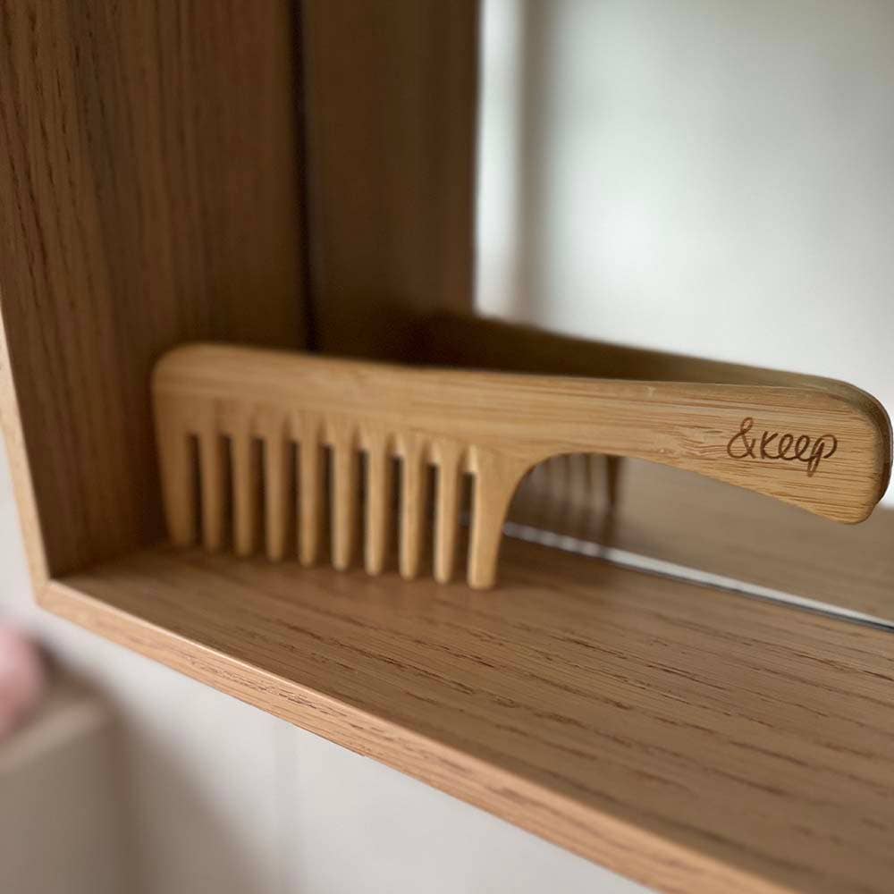 &Keep Sustainable Bamboo Comb with Handle
