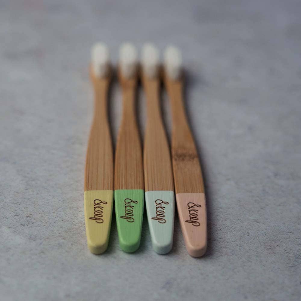 &Keep Children's Bamboo Toothbrushes - Pack of 4