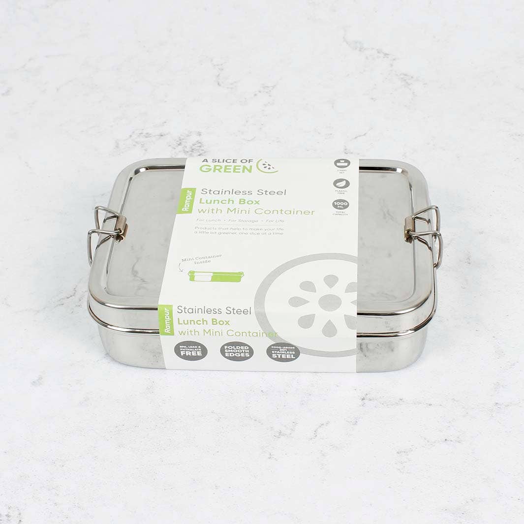 Rampur Stainless Steel Lunch Box with Mini Container