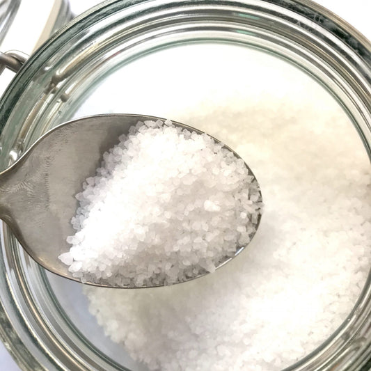 Coarse sea salt, sold per 100g in plastic free packaging!