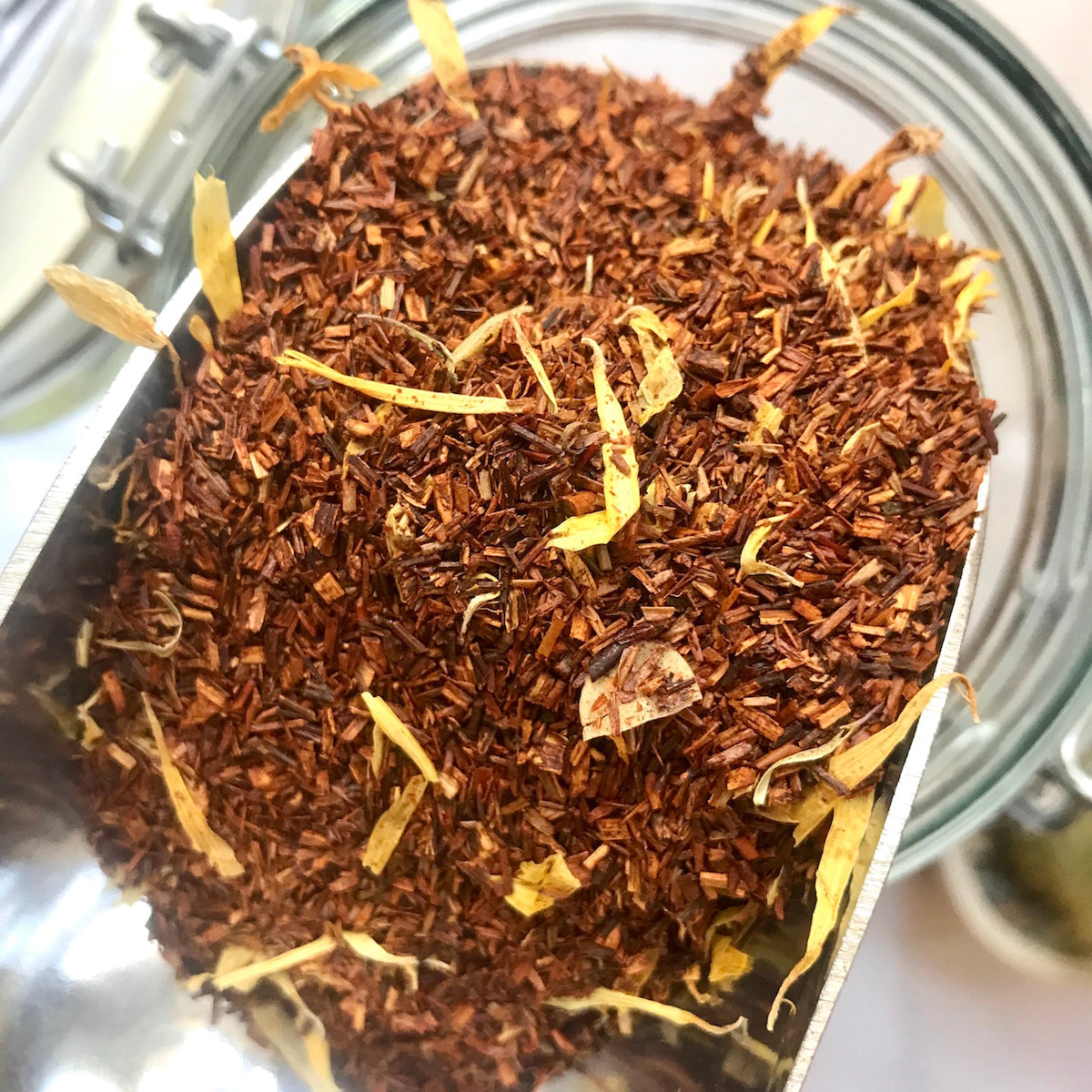Rooibos and Totanac Vanilla loose leaf tea sold per 100g
