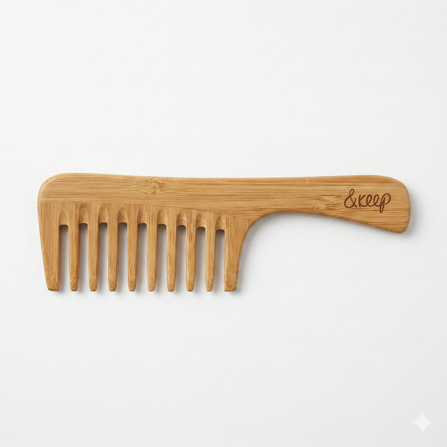 &Keep Sustainable Bamboo Comb with Handle