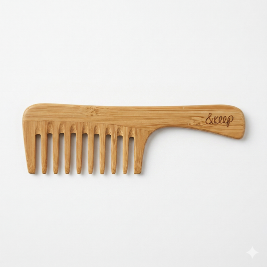 &Keep Sustainable Bamboo Comb with Handle