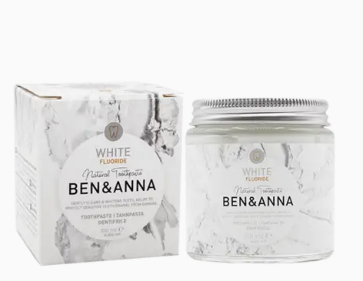Ben and Anna Jars of Natural Toothpaste