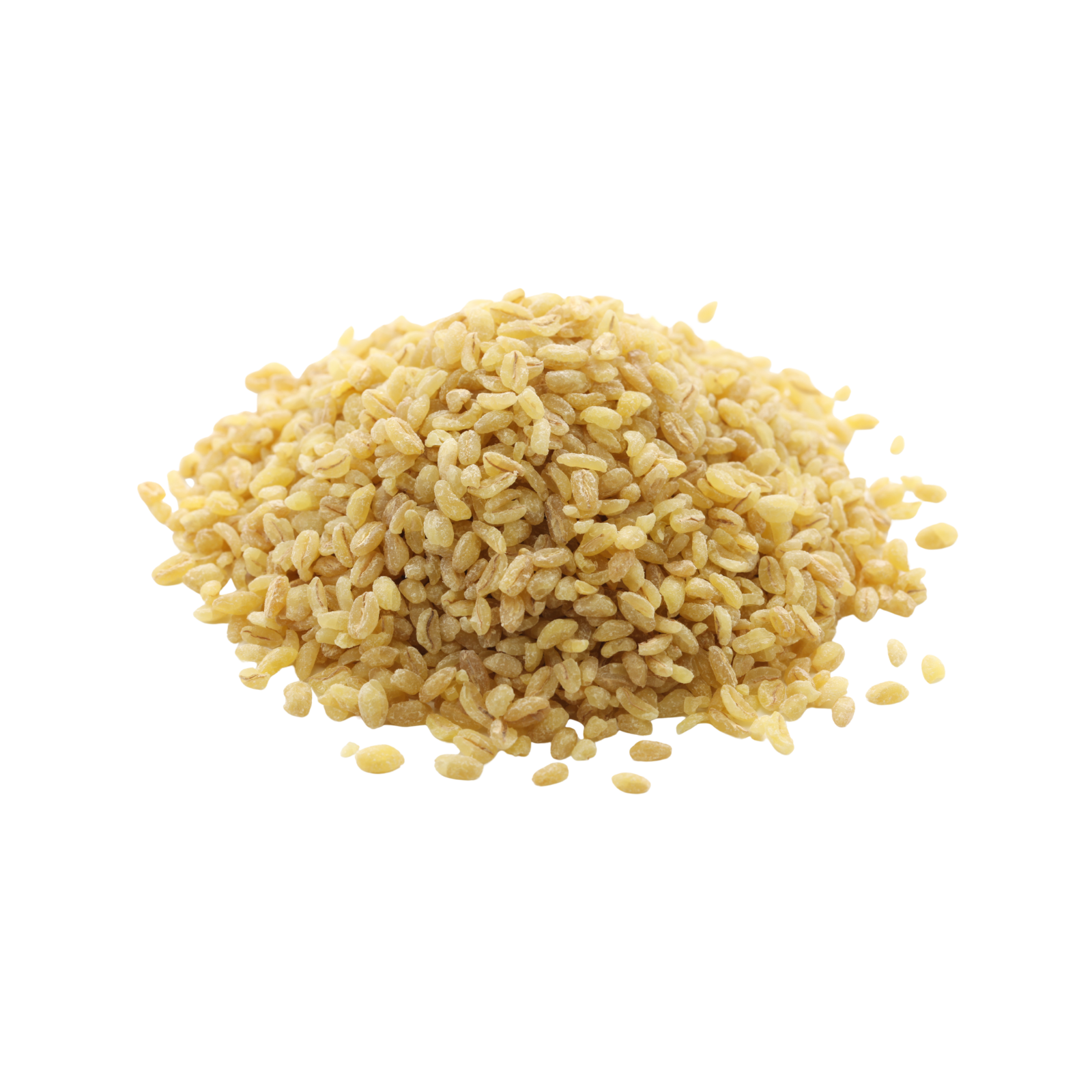 Pile of uncooked bulgur wheat