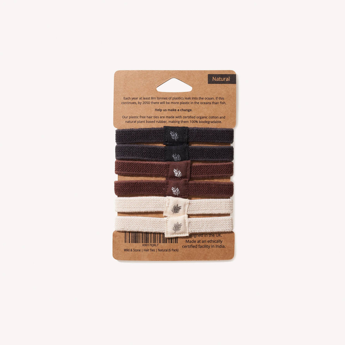 Wild & Stone Organic Plastic-Free Hair Ties
