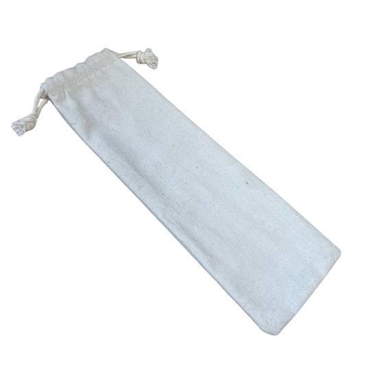 Unbleached Cotton Straw Pouch