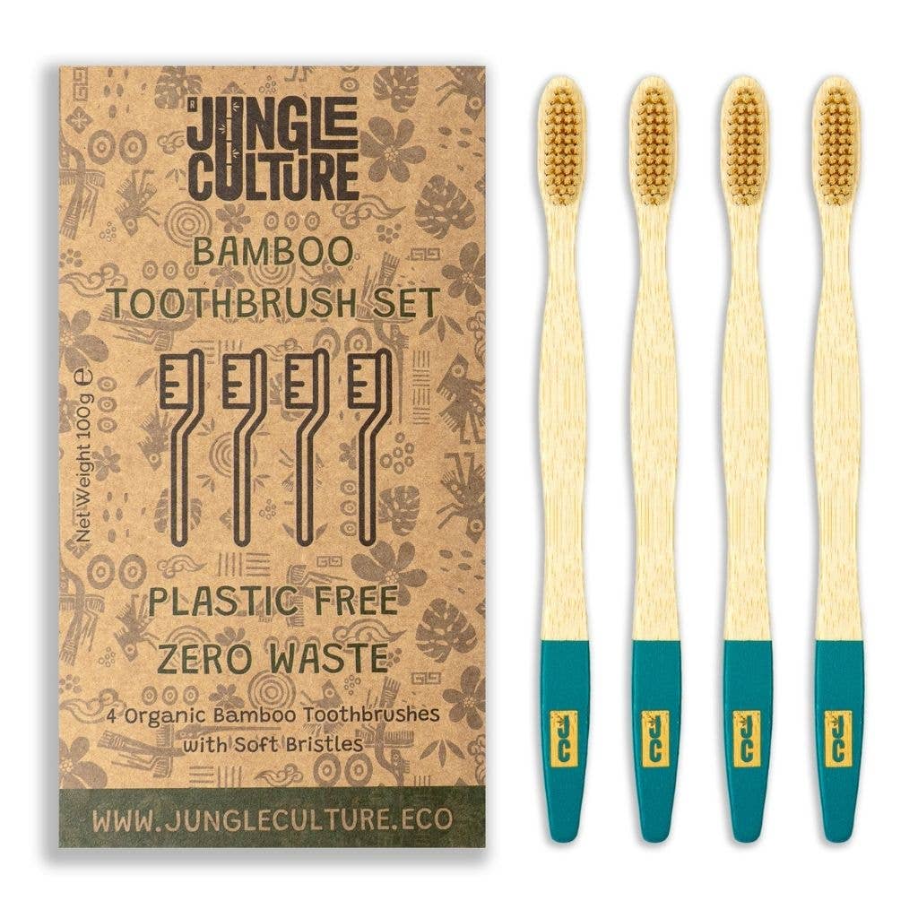 Jungle Culture Bamboo Toothbrushes