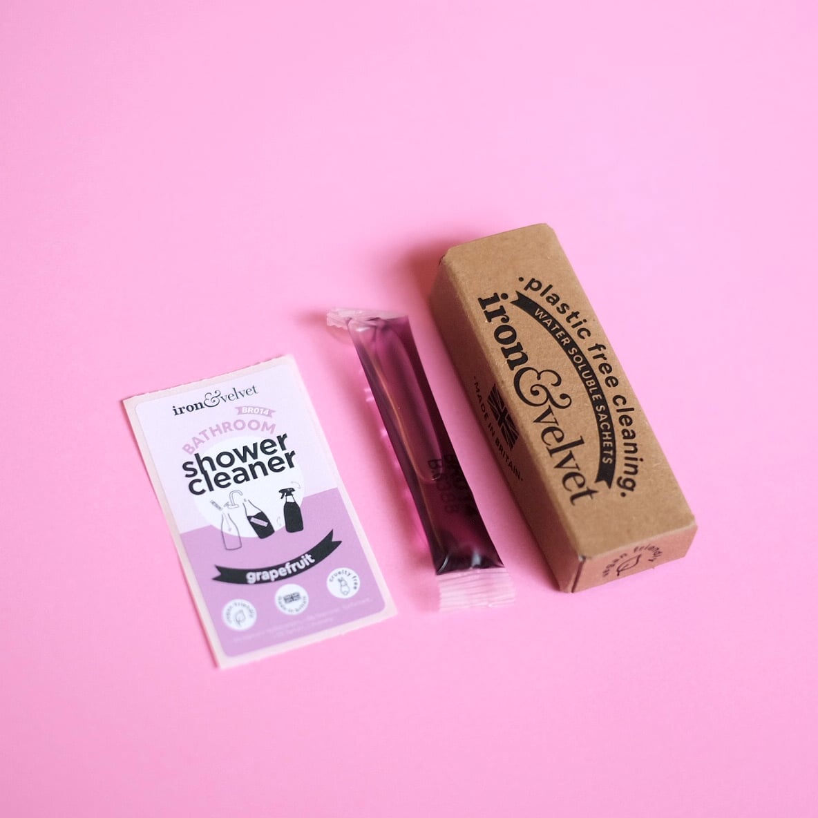 Iron and Velvet Plastic-Free Cleaning Sachets