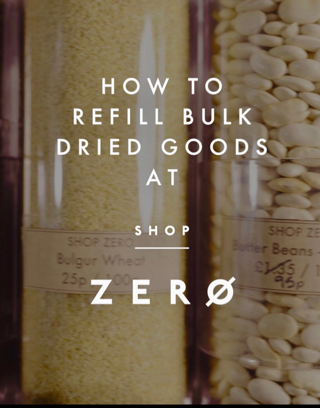 Load video: Watch how to refill dry goods in your own containers at Shop Zero Nottingham