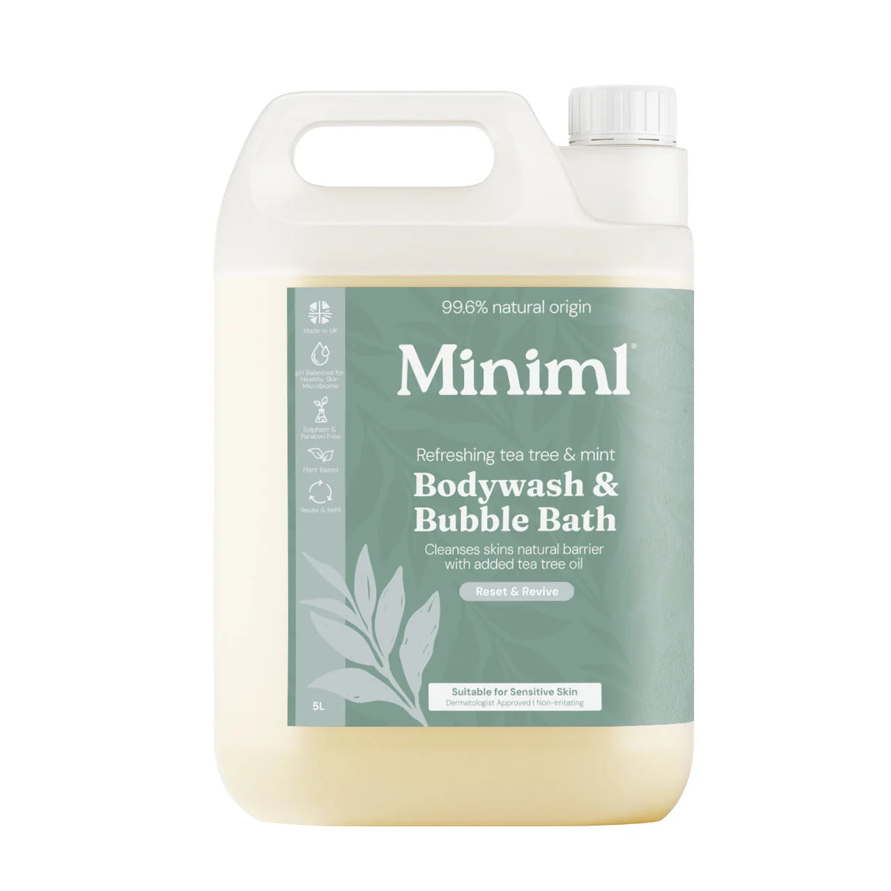 Miniml Body Wash / Bubble Bath, per 100g. For In-Store Refill Only