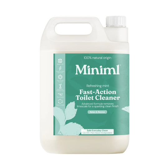 Miniml Fast-Action Toilet Cleaner bottle pictured on a white background
