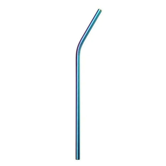 Reusable Rainbow Stainless Steel Straw | 2 Shapes