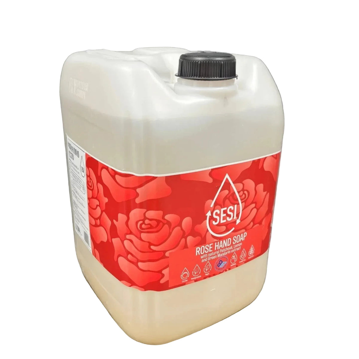 A 20 litre tub of refillable Rose Hand Soap by SESI.