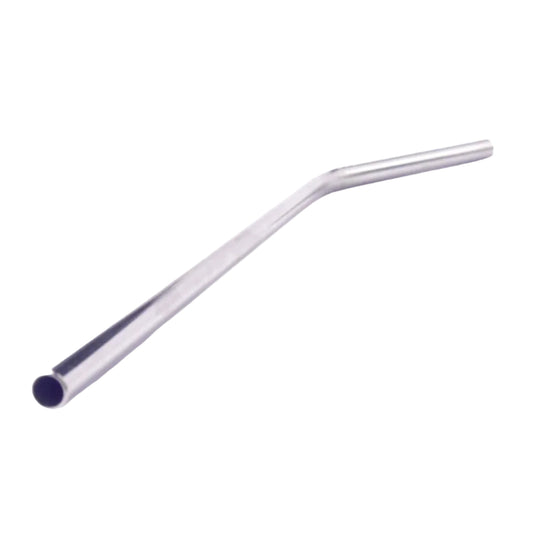 Reusable Silver Stainless Steel Metal  Straw - 2 Shapes