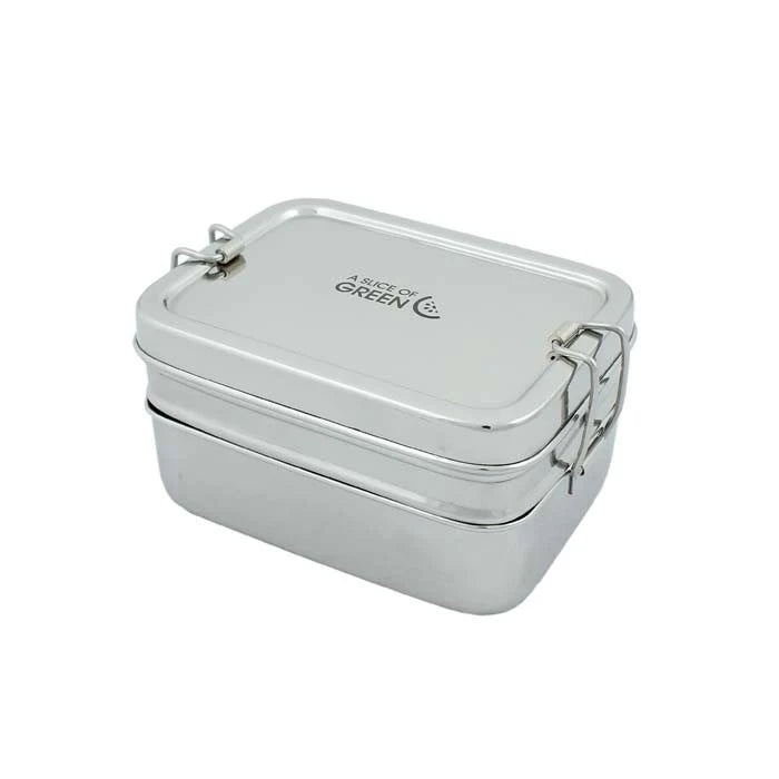 Panna Two-Tier Stainless Steel Lunchbox with Mini Container